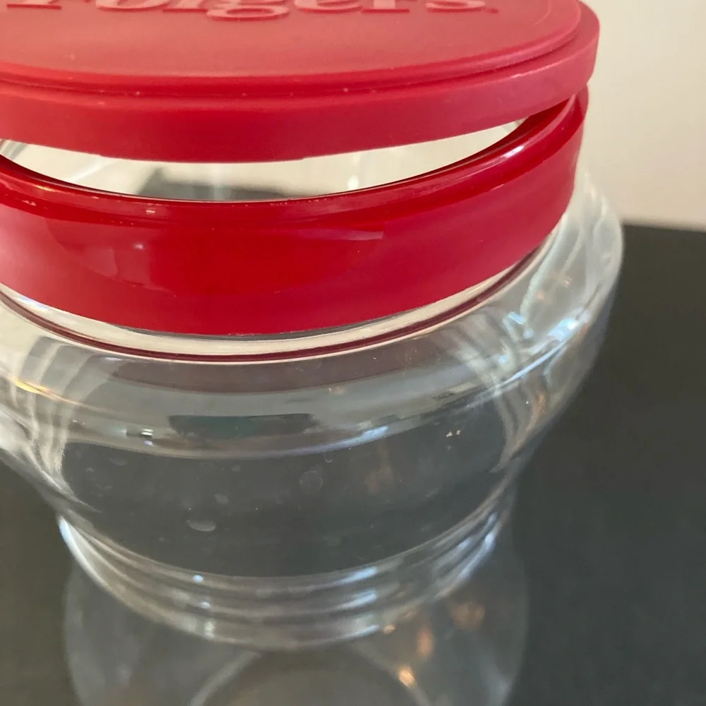 2 flip top storage containers    Great for cereal, pasta, nuts, rice.